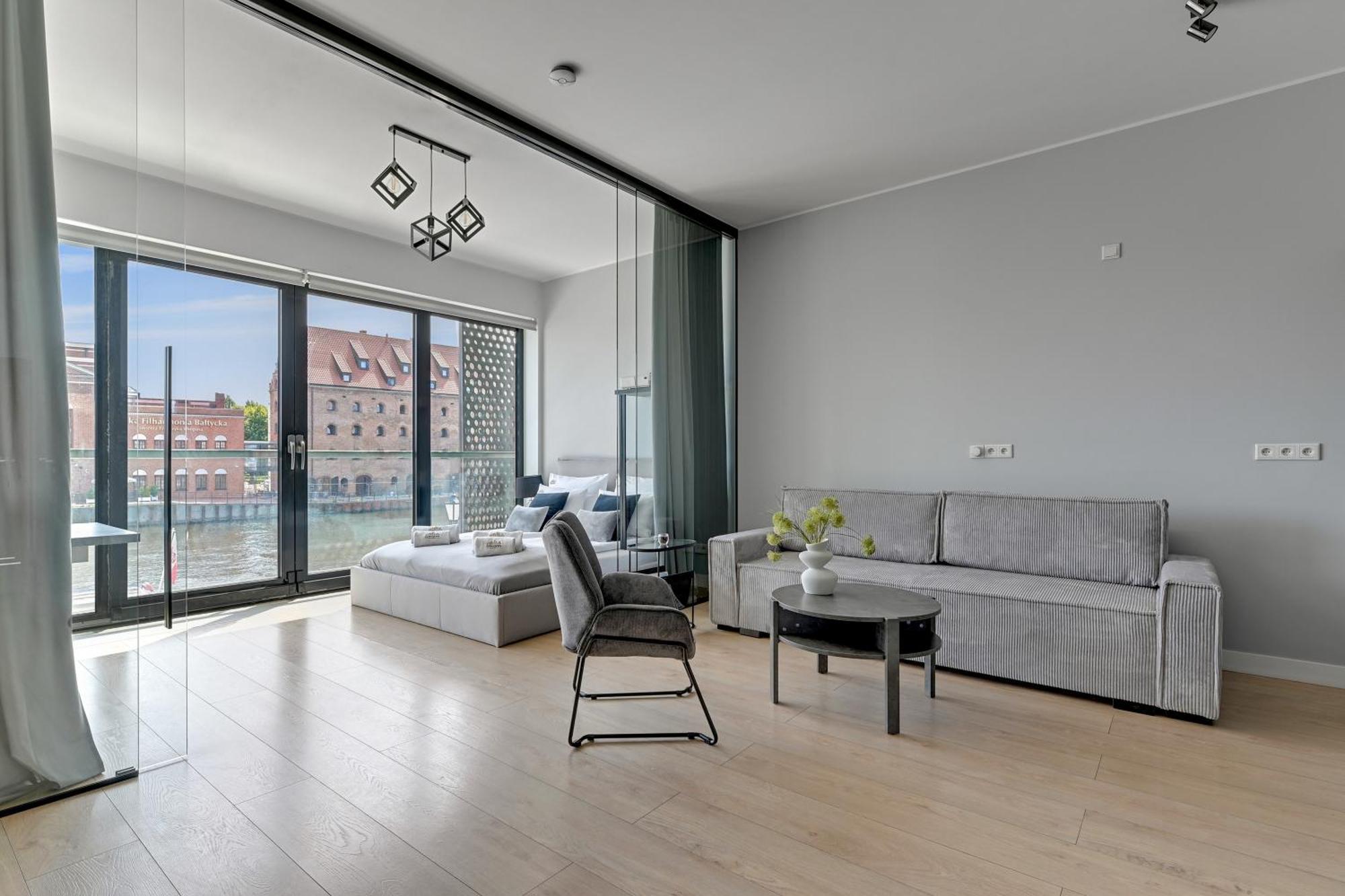 Symfonia Amazing River View Apartment By Downtown Apartments Gdańsk Exterior foto