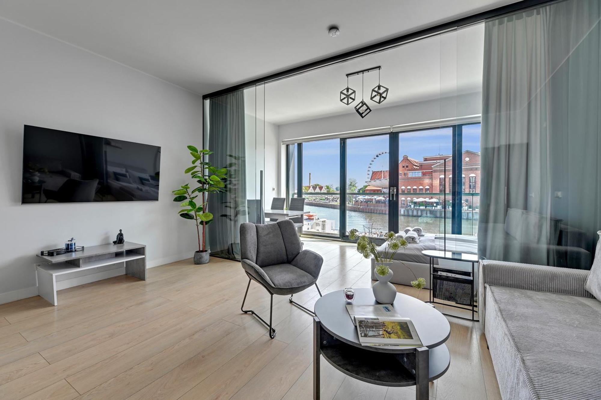 Symfonia Amazing River View Apartment By Downtown Apartments Gdańsk Exterior foto